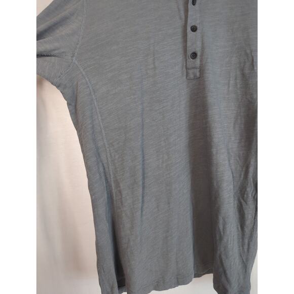Rag & Bone Classic Henley Long Sleeve Shirt Men's XL Gray - Picture 6 of 12